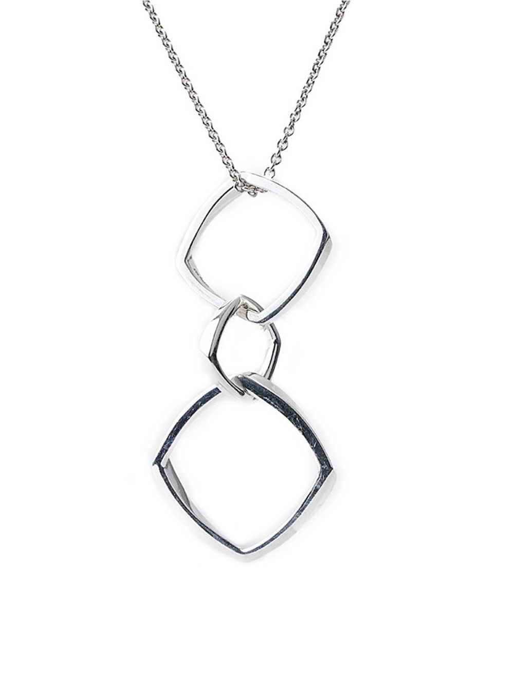 TIFFANY & CO Sterling
Silver Frank Gehry Triple
Torque Pendant and 18 inch Chain